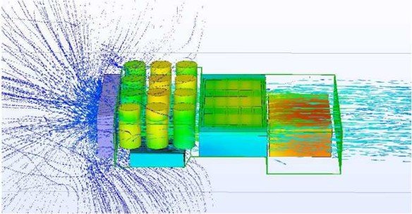 Airflow velocity simulation