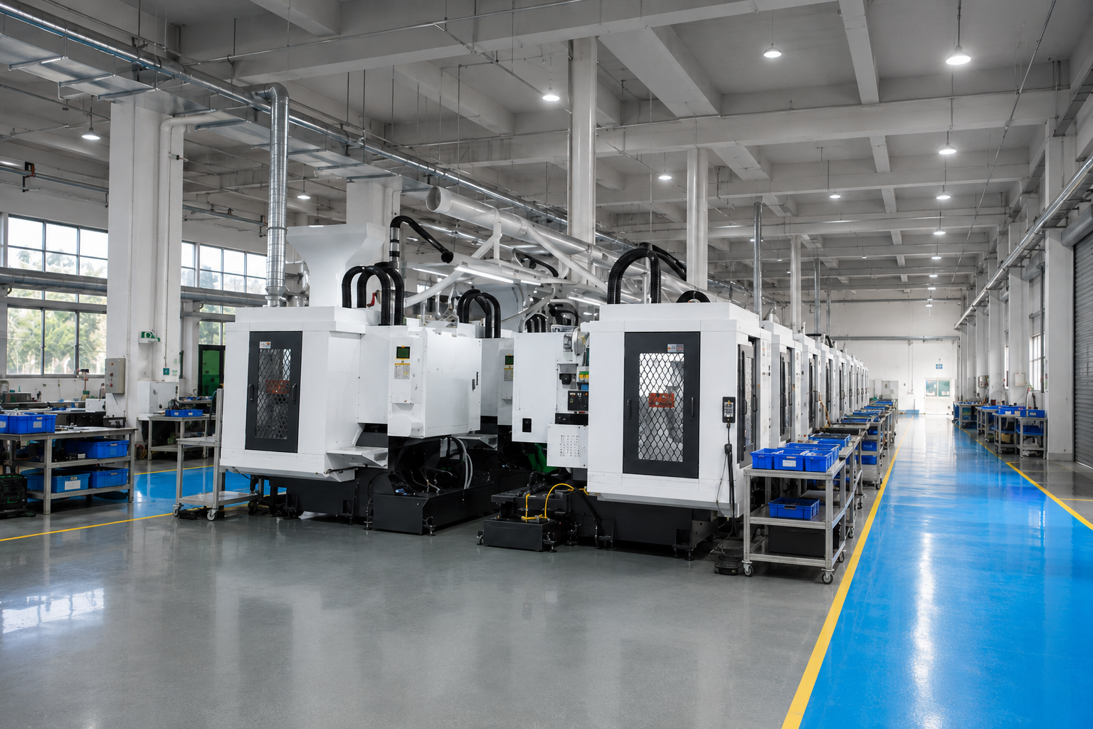 Precision machining floor