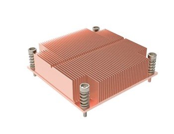 Skived copper heat sink