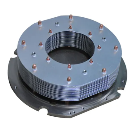 Exterior LED heat pipe stamped fin heat sink