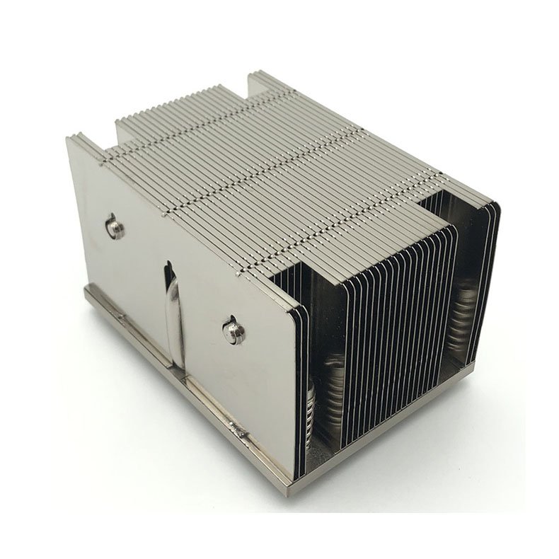 Server stamped fin cooling system